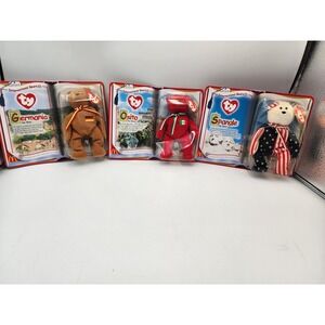 Ty McDonald's Teenie Beanie Babies International Bears II Germania Osito Spangle